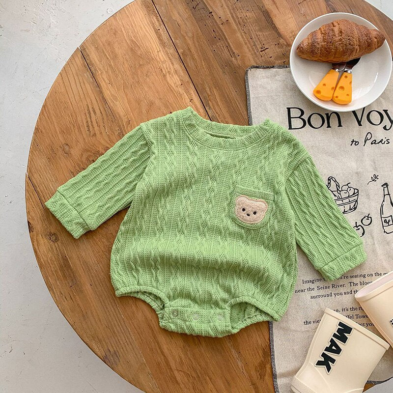 Long Sleeve Boys One Piece Bodysuit