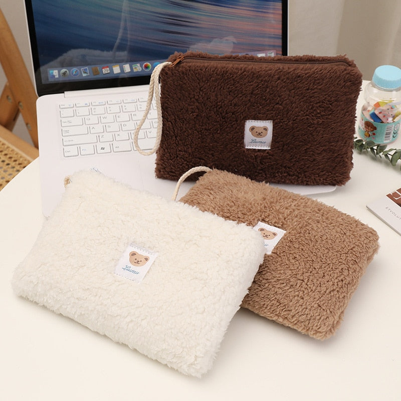 Cute Plush Travel Cosmetic Bag
