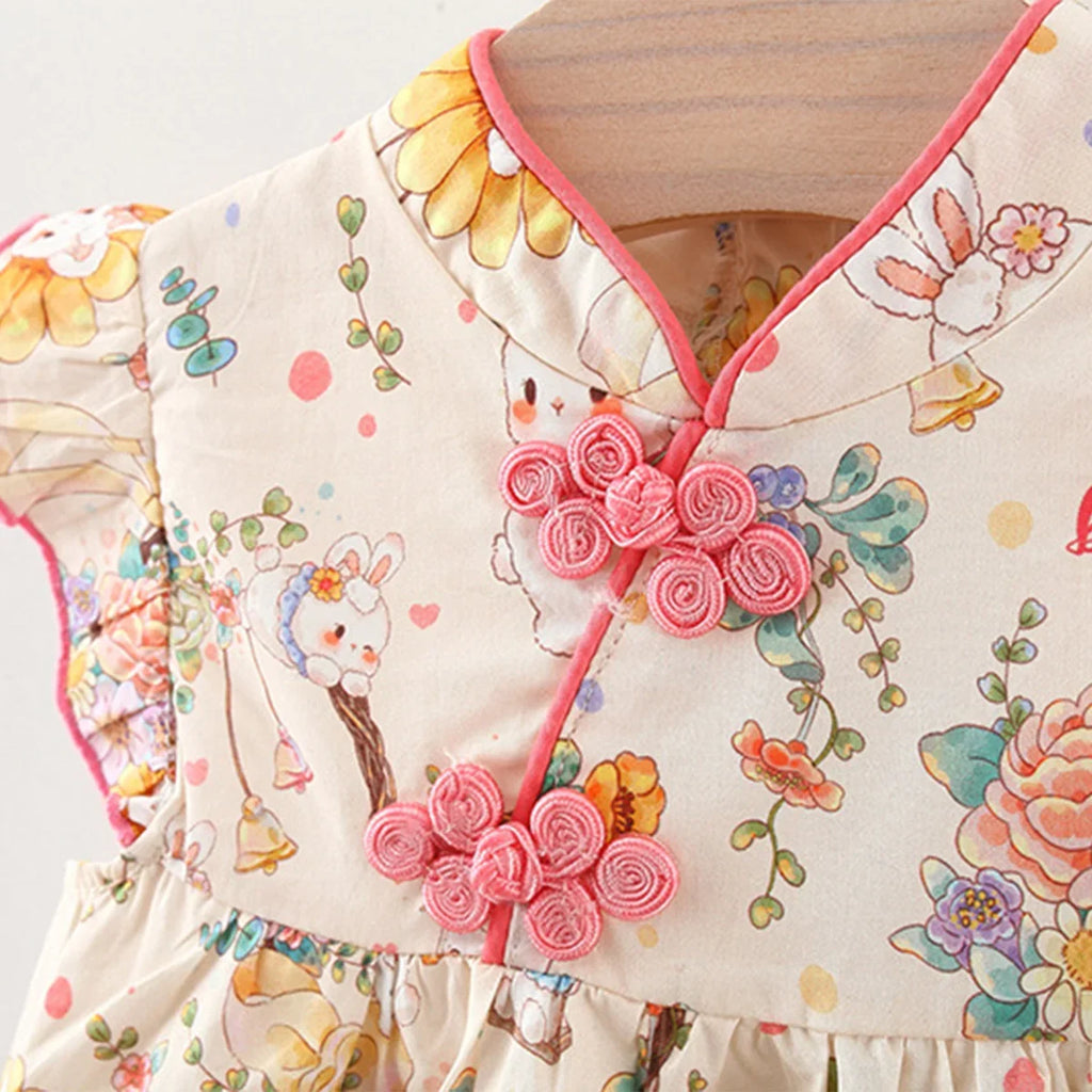 Mandarin Floral Dress