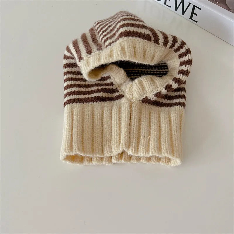 Striped Knit Ski Hat