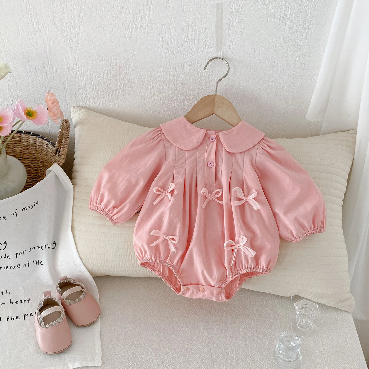 Pink Ribbon Romper