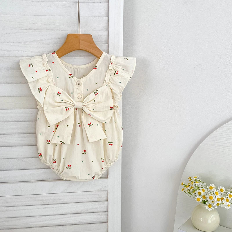 Sister Cherry Print Outfit