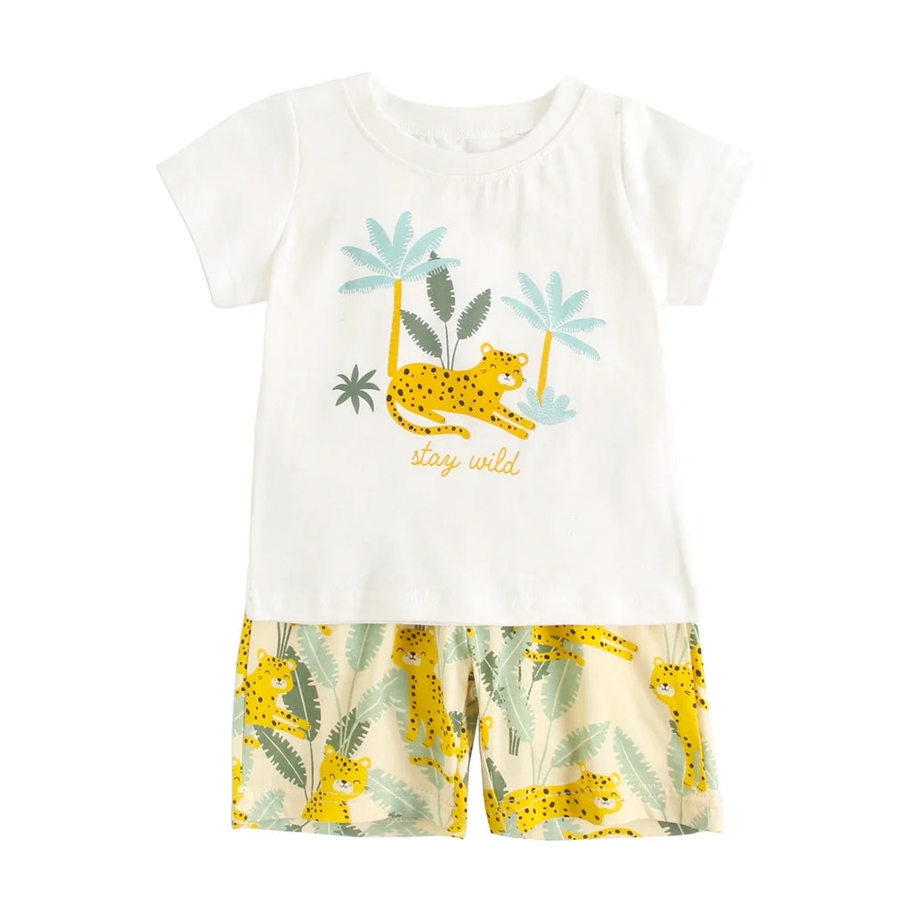 Jungle Leopard Cotton Outfit