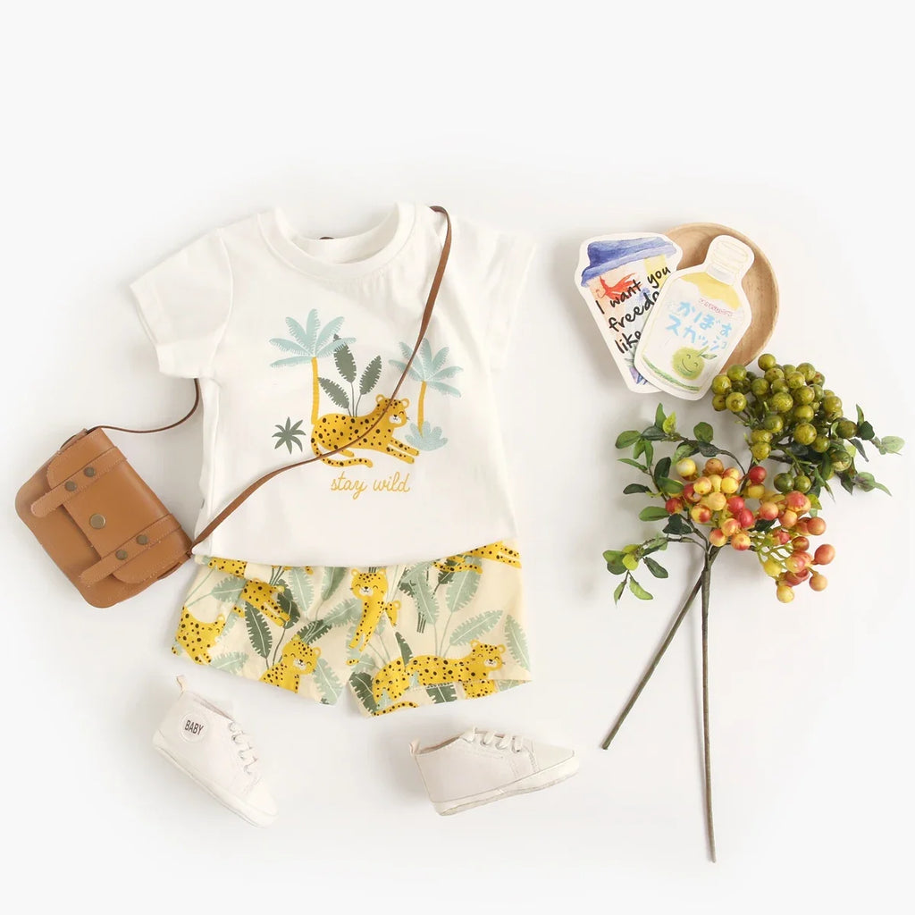 Jungle Leopard Cotton Outfit