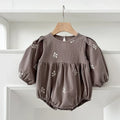 Puff Sleeve Garden Romper