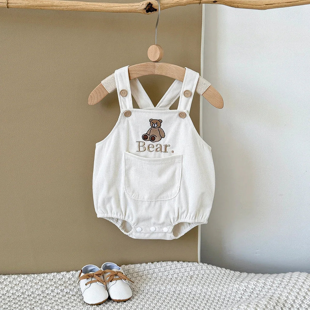 Corduroy Teddy Bear Romper