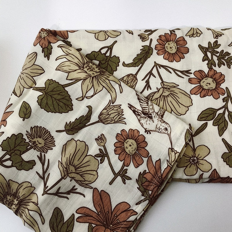 Art Deco Muslin Swaddles