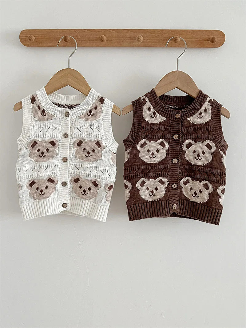 Teddy Bear Knitted Vest