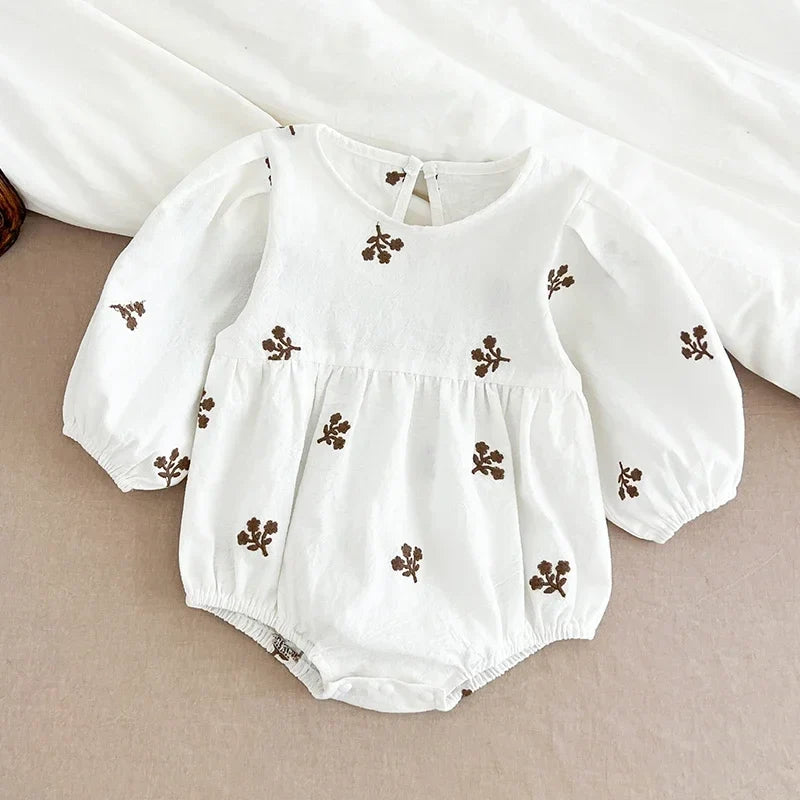 Puff Sleeve Garden Romper
