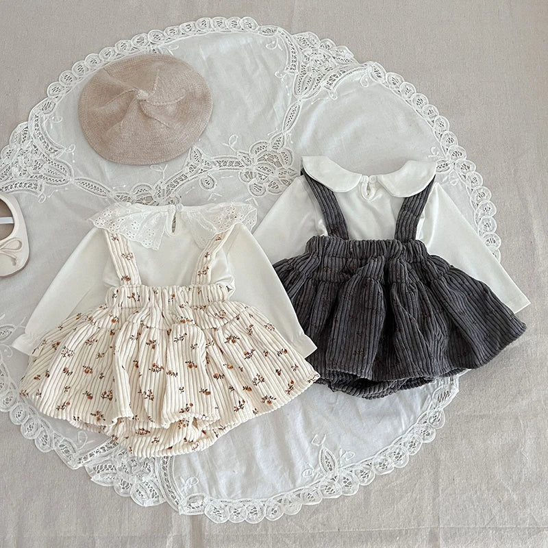 Suspender Romper Dress and Bodysuit