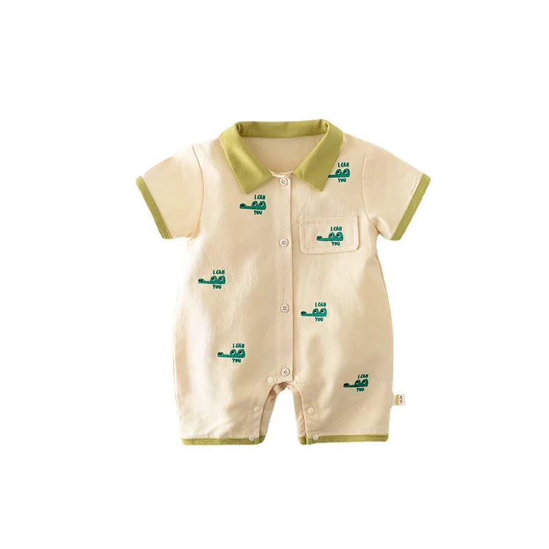 Snap Style Crocodile Jumpsuit