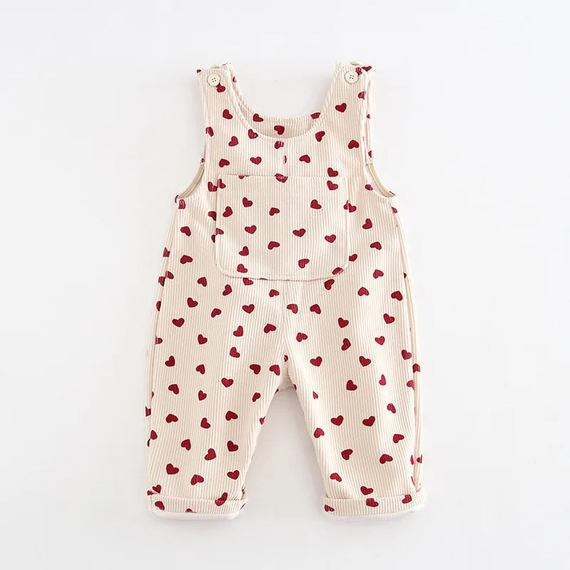 Full Heart Print Jumpsuit