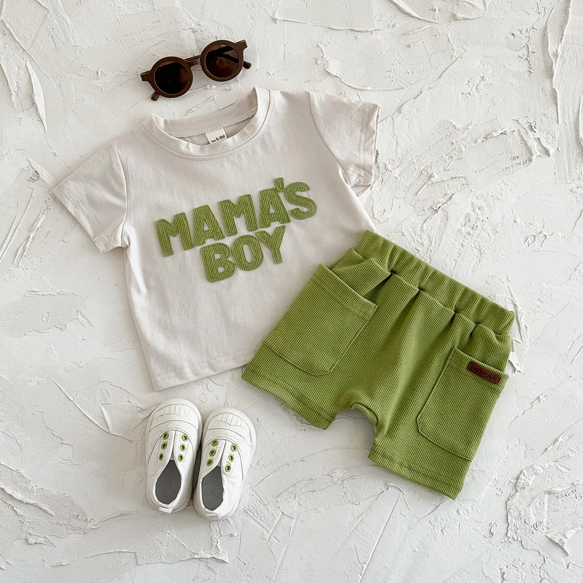 MAMA'S BOY Shorts Set