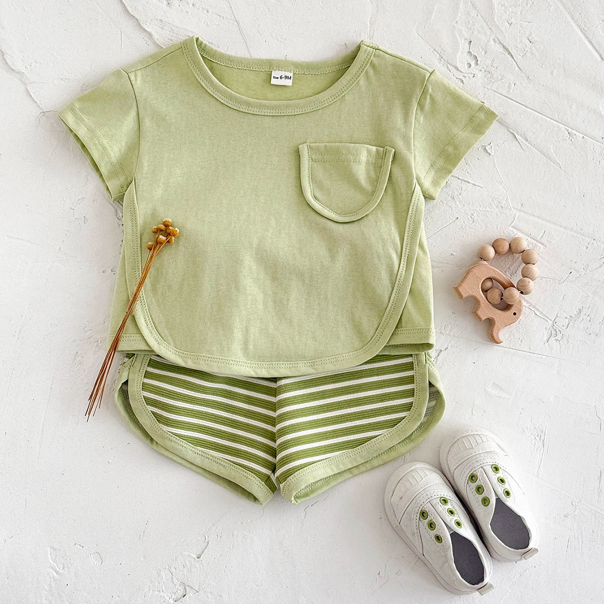 Casual Stripe Shorts Play Set