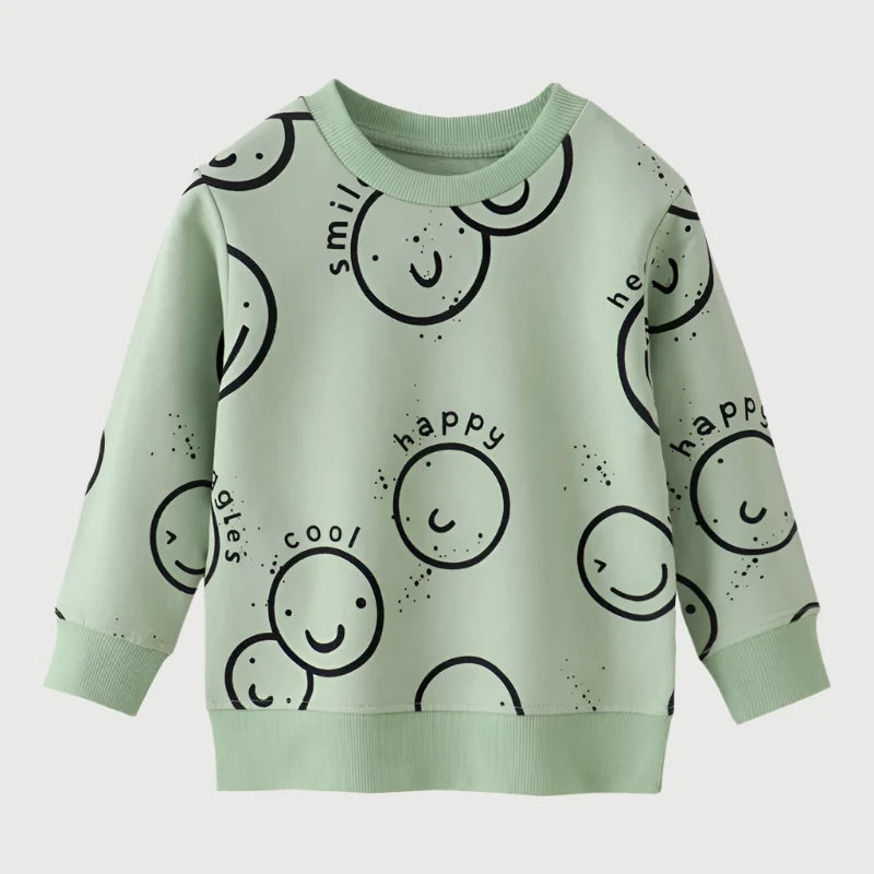 Printed Long Sleeve Sweater