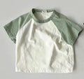 Color-Block Cotton Short Sleeve T-Shirt