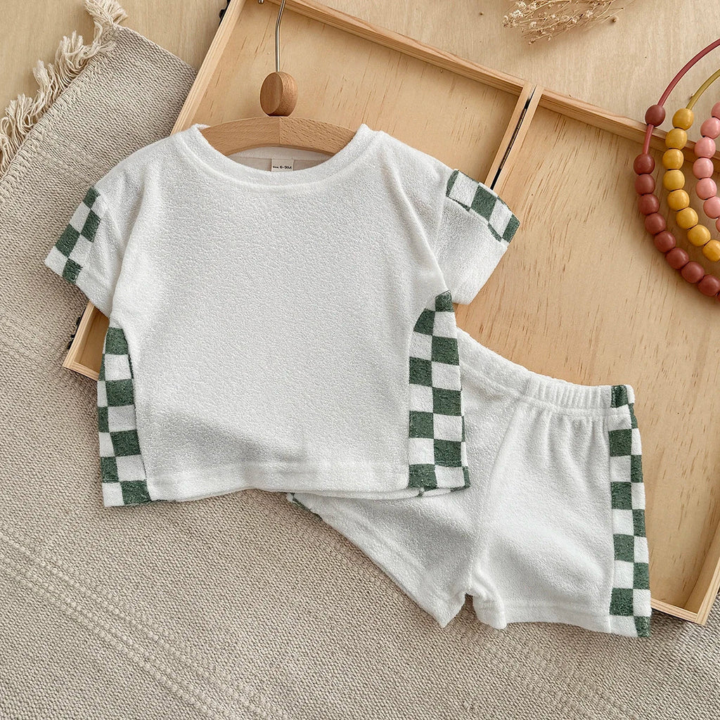 Garden Checkered Shorts Set