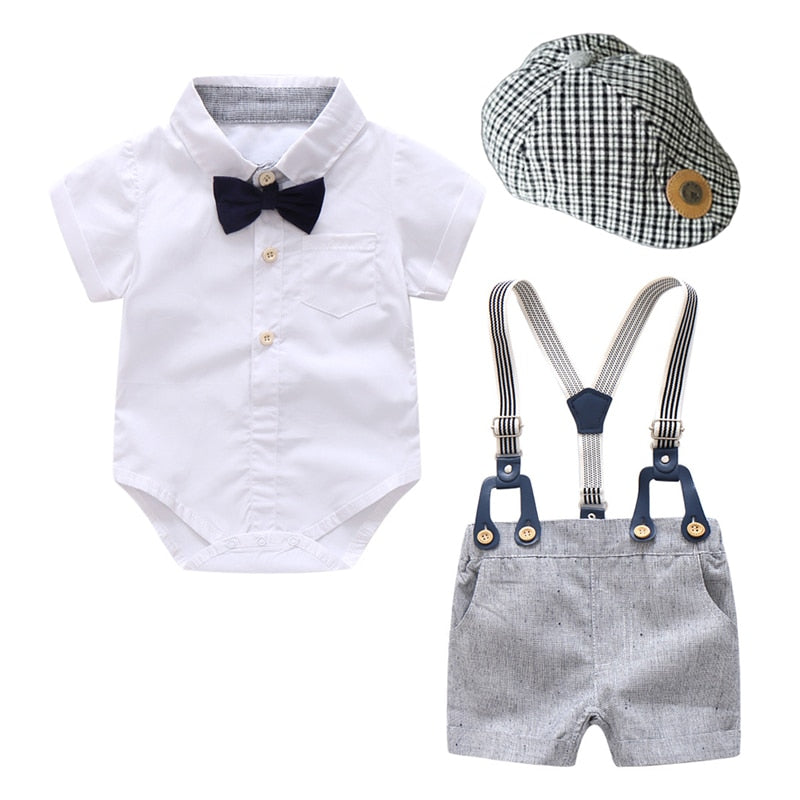Baby Shorts Suspender Set