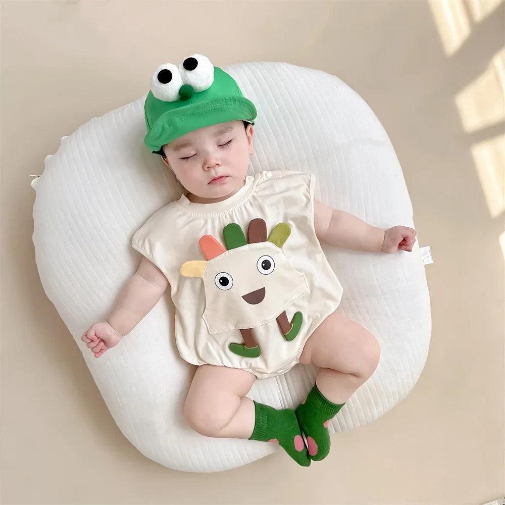 3D Animal Cartoon Romper
