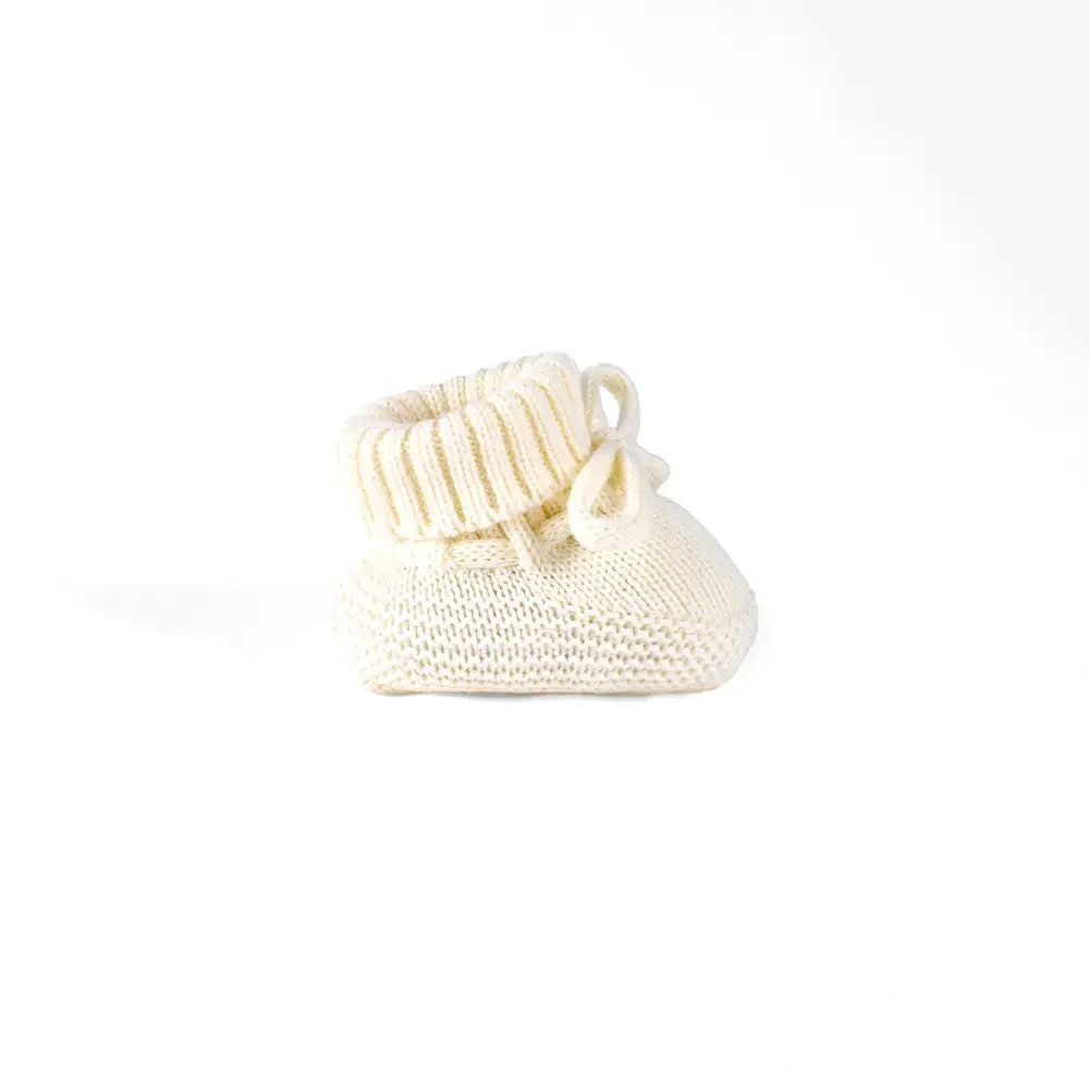 Knitted Booties in Cream