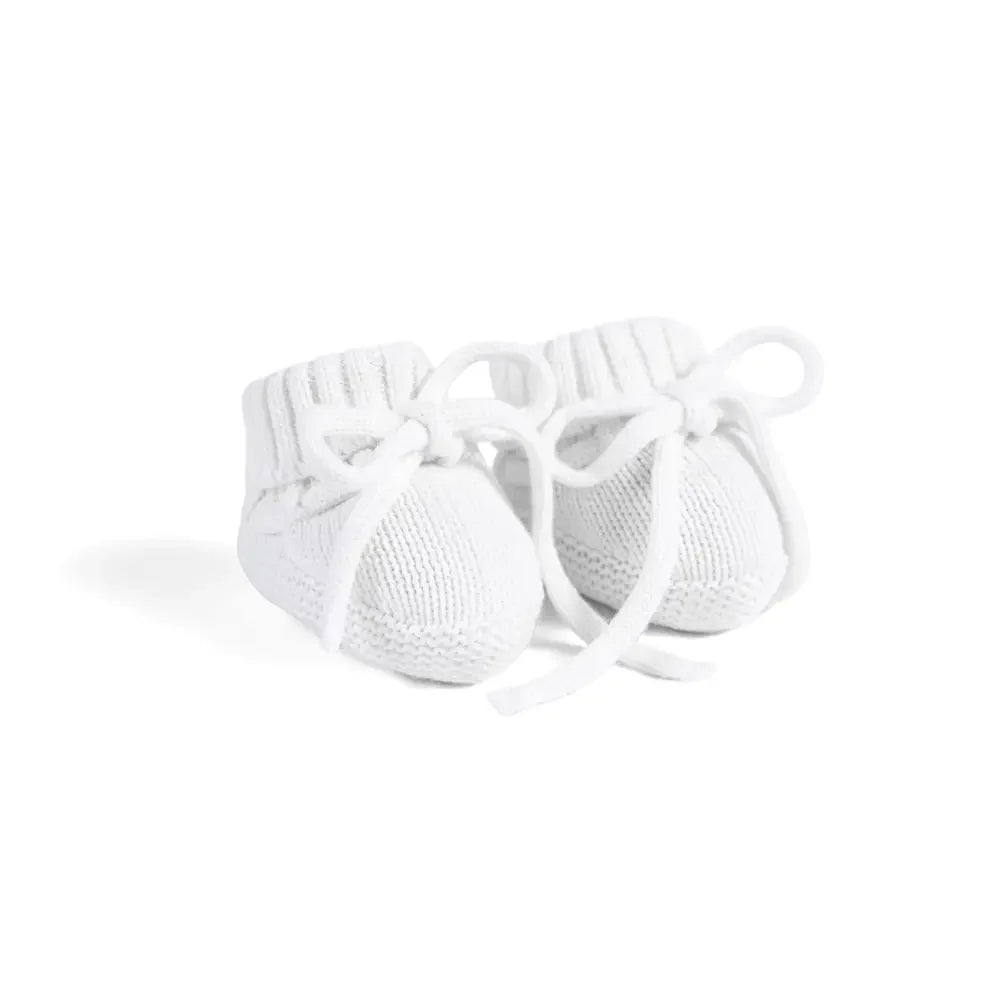 Knitted Booties in White