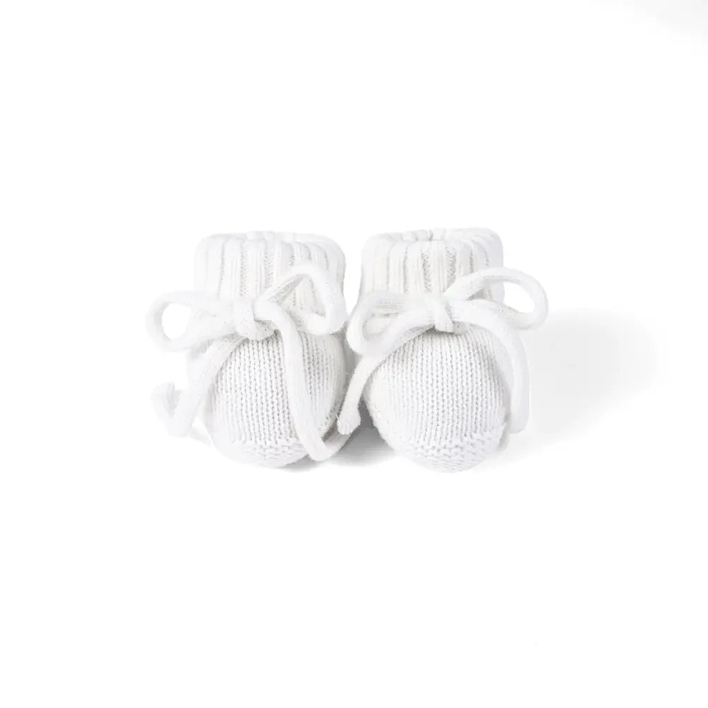 Knitted Booties in White