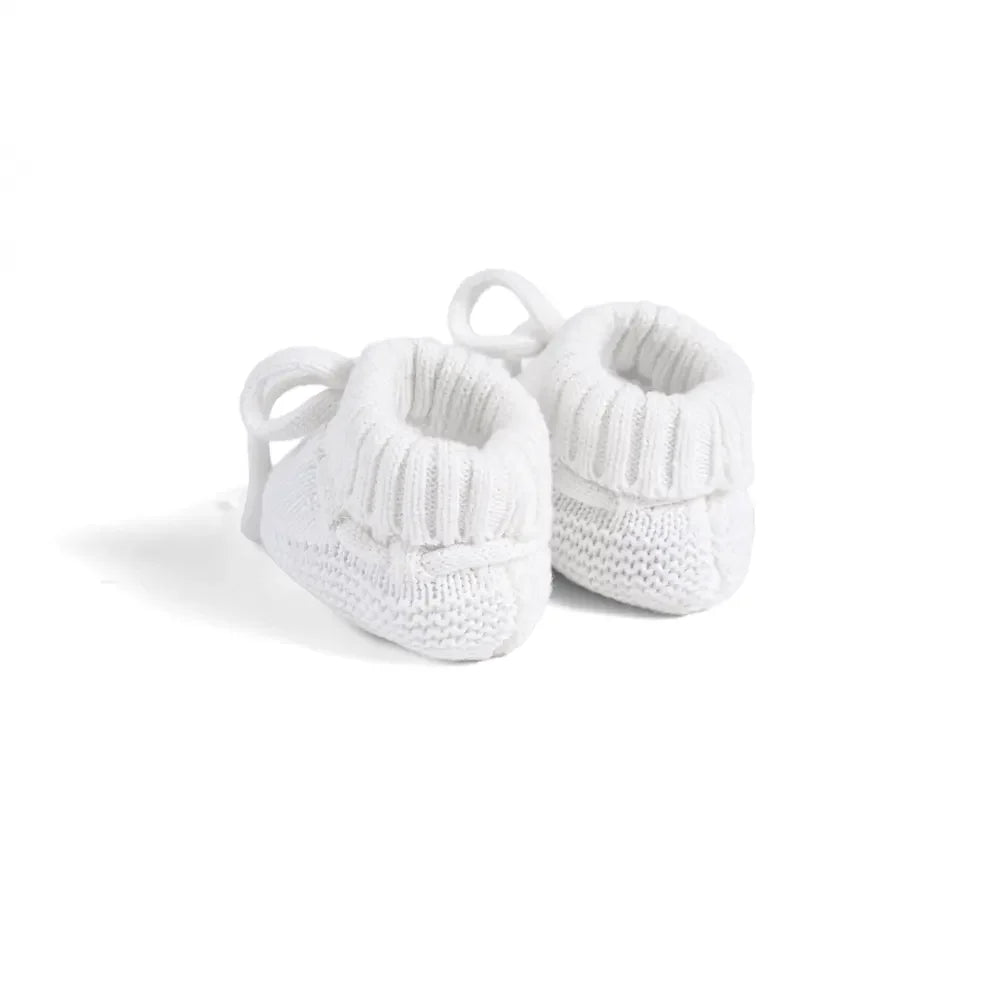 Knitted Booties in White