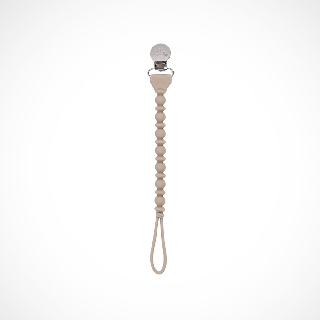 Toast Silicone One-Piece Pacifier Clip