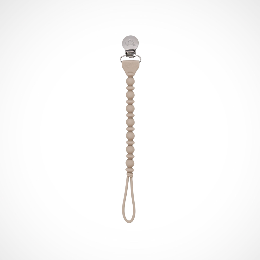 Toast Silicone One-Piece Pacifier Clip