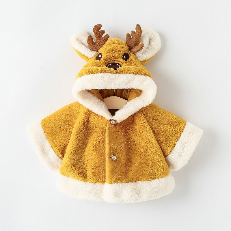 Plush Reindeer Poncho