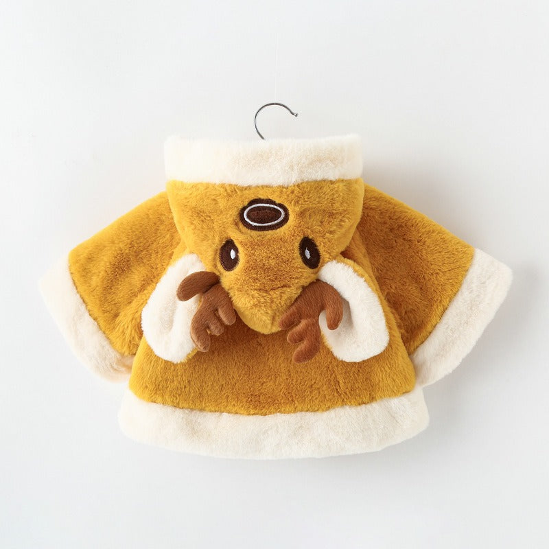Plush Reindeer Poncho