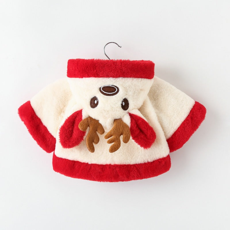 Plush Reindeer Poncho