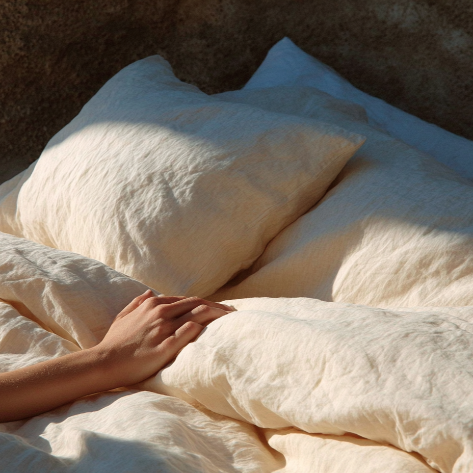 Organic Cotton Sateen Sheet Set & Duvet Cover