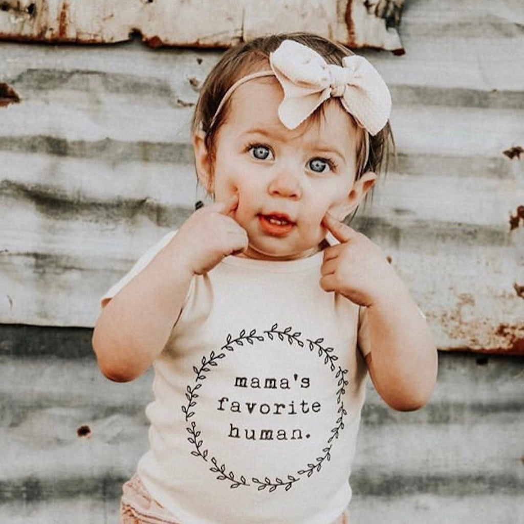 Mama's Favorite Human Organic Baby Bodysuit