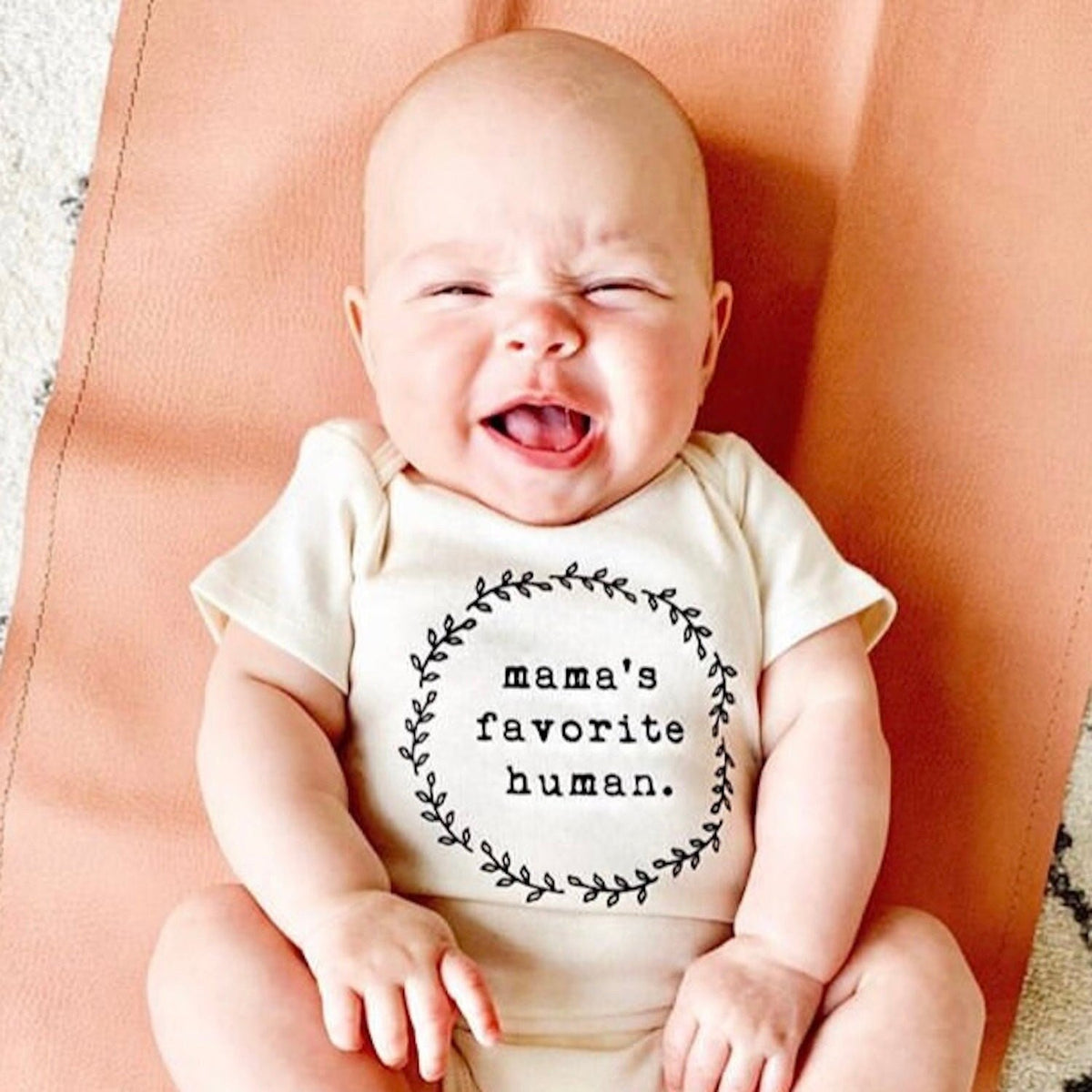 Mama's Favorite Human Organic Baby Bodysuit