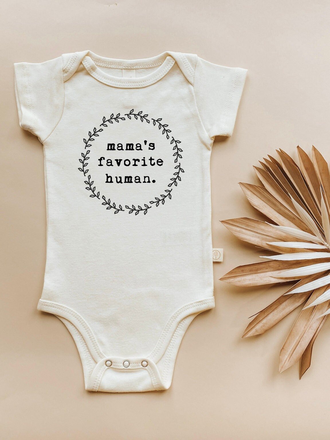 Mama's Favorite Human Organic Baby Bodysuit