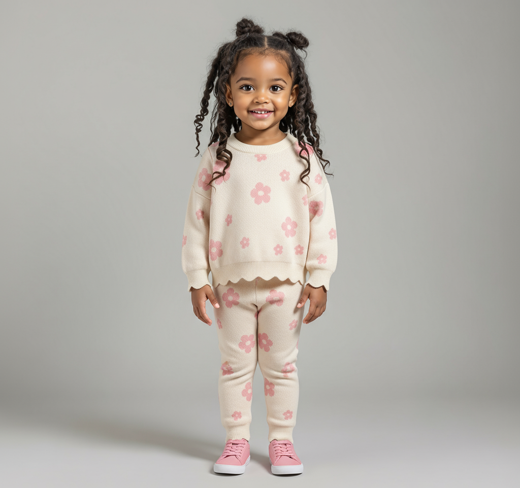 Flower Power Knitted Set