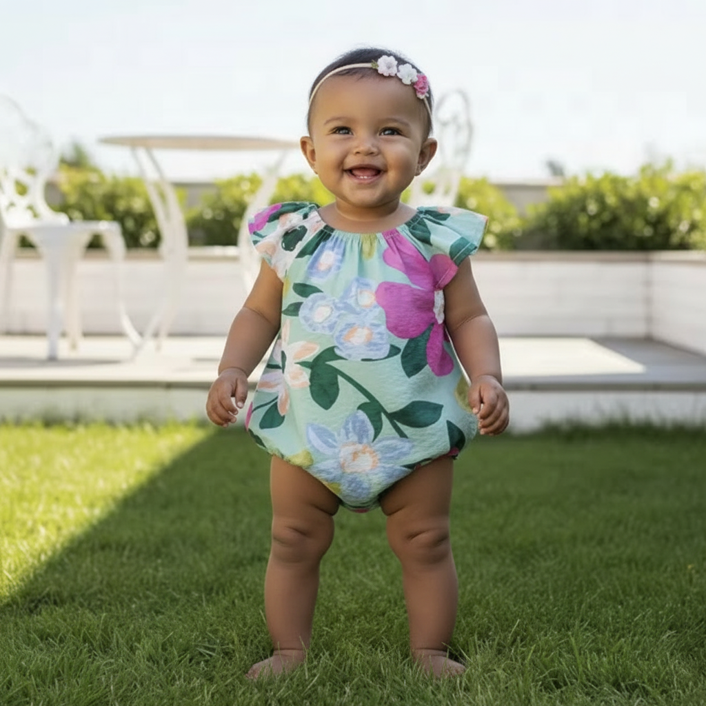 Summer Love Floral Romper
